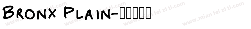 Bronx Plain字体转换
